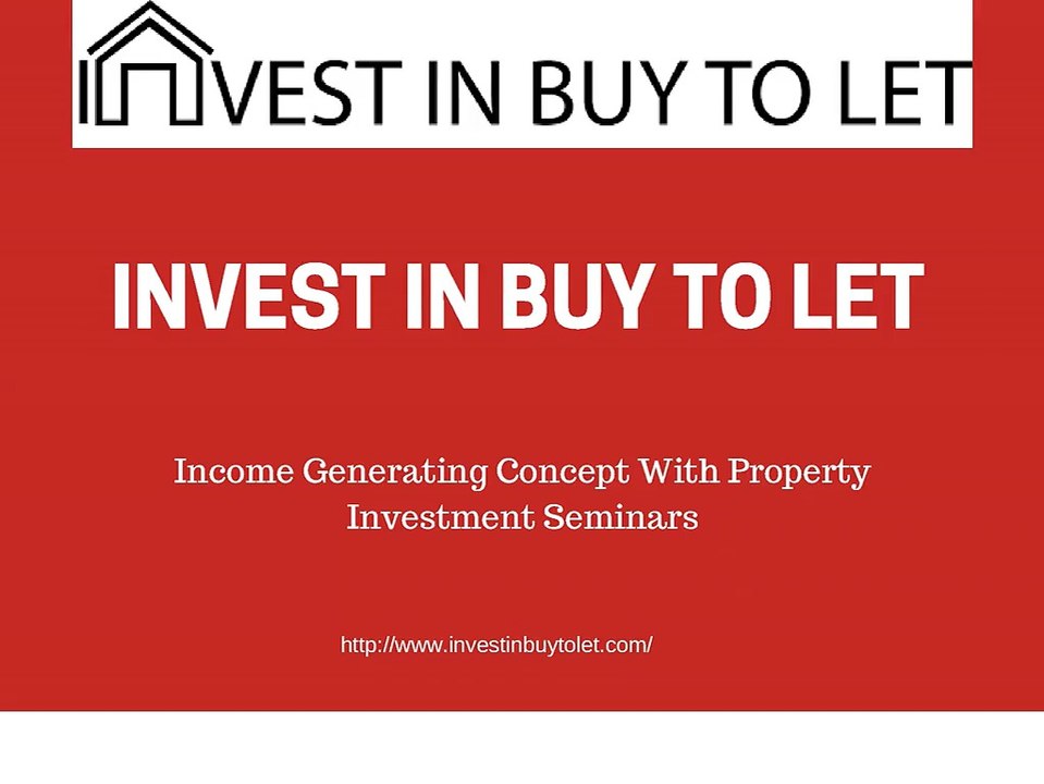 Income Generating Concept With Property Investment Seminars