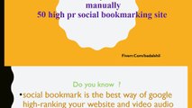submit your link MANUALLY to Top 50 Social Bookmarking site