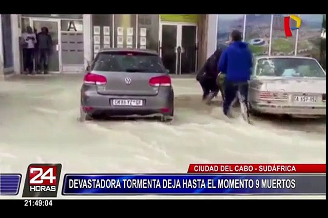 Sudáfrica: 9 muertos tras devastadora tormenta en Ciudad del Cabo