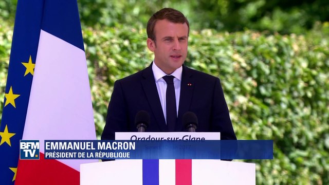 Macron à Oradour-sur-Glane: Le monde était dangereux en 1944. Il l'est encore aujourd'hui