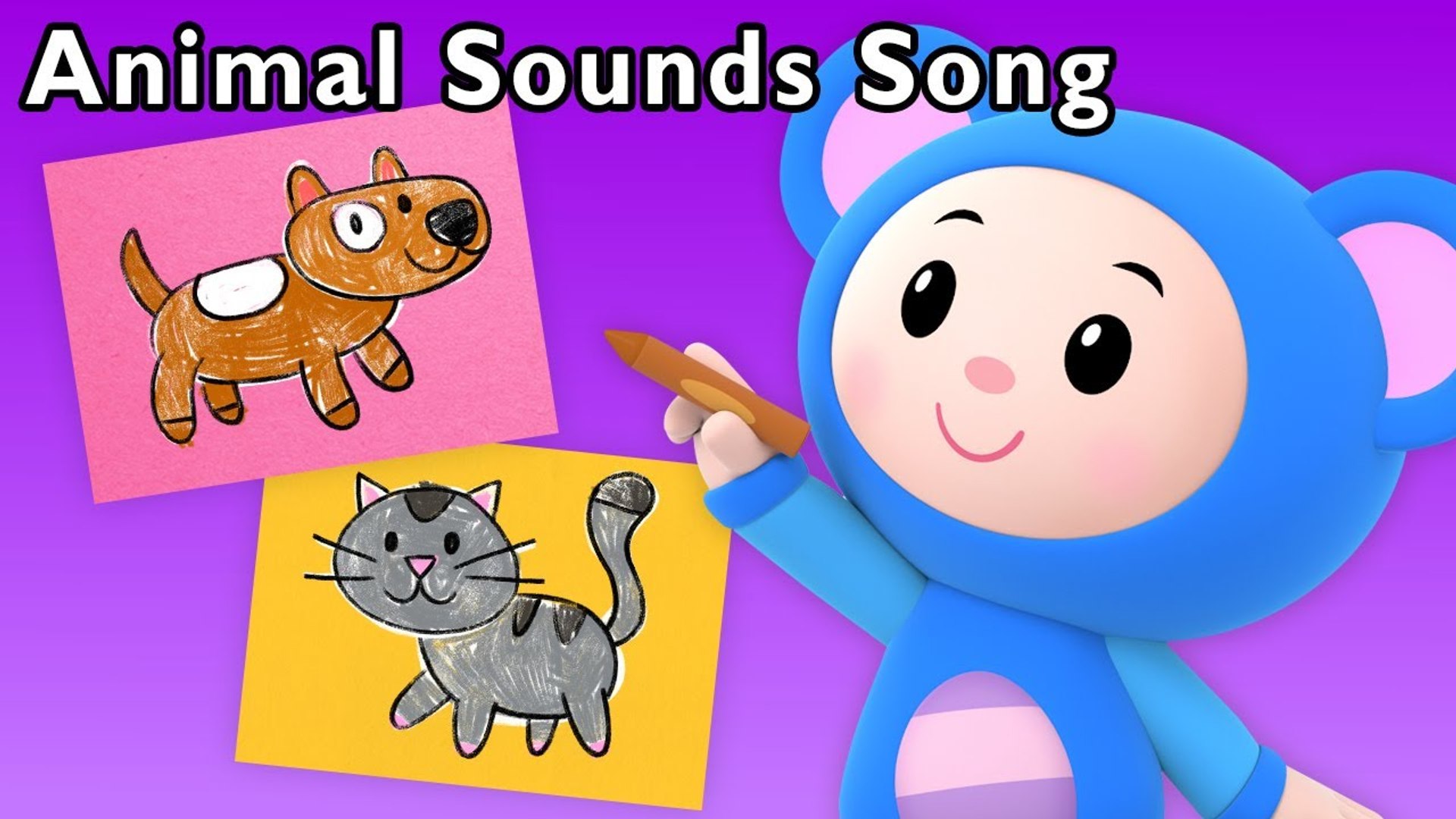Animal Sounds Song - Mouse Drawing Surprise Animals - Mother Goose Club -  video Dailymotion