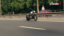 Une moto roule toute seule sur l'A4