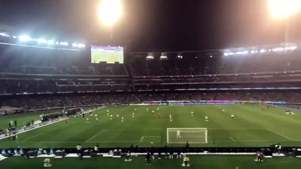 Steward catches a paper airplane!