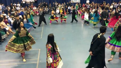 Attan Afghan gilrs in USA