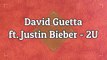 David Guetta ft. Justin Bieber - 2U Lyrics