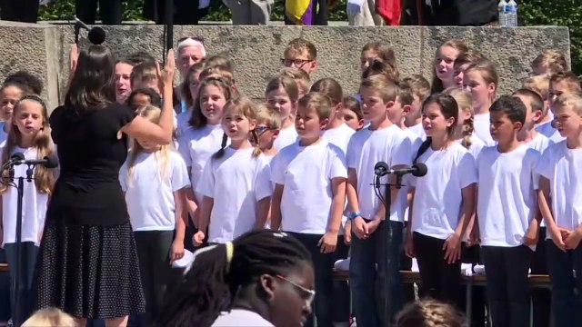 Macron au 73e anniversaire du massacre d'Oradour-sur-Glane