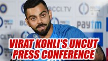 ICC Champions Trophy : Virat Kohli addresses Press ahead of India vs South Africa match | Oneindia News