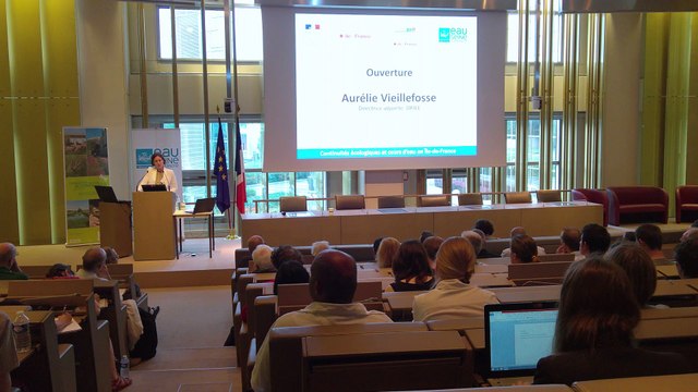 1 - Ouverture par Aurelie Vieillefosse, directrice adjointe, direction régionale et interdépartementale de l'Environnement et de l'énergie d’Île-de-France (DRIEE)