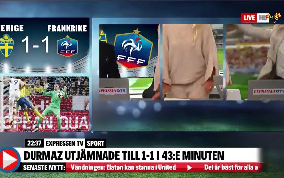 Suède vs France: La folie des commentateurs suédois après le but de la victoire