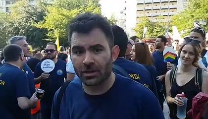Οι συνδικαλιστές της αστυνομίας στο Gay Pride