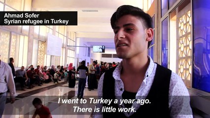 Download Video: Syrian refugees in Turkey cross back over border for Ramadan