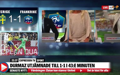 La réaction des commentateurs suédois après le but d'Ola Toivonen