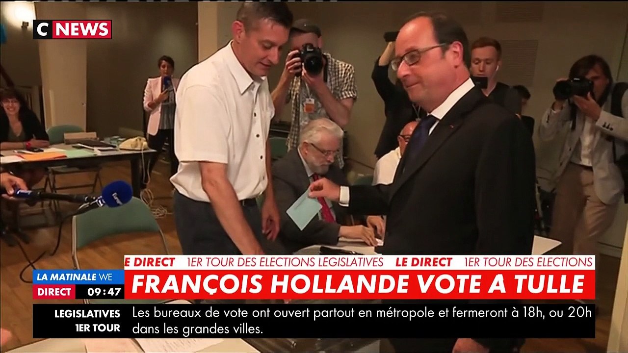 Législatives : François Hollande a voté à Tulle