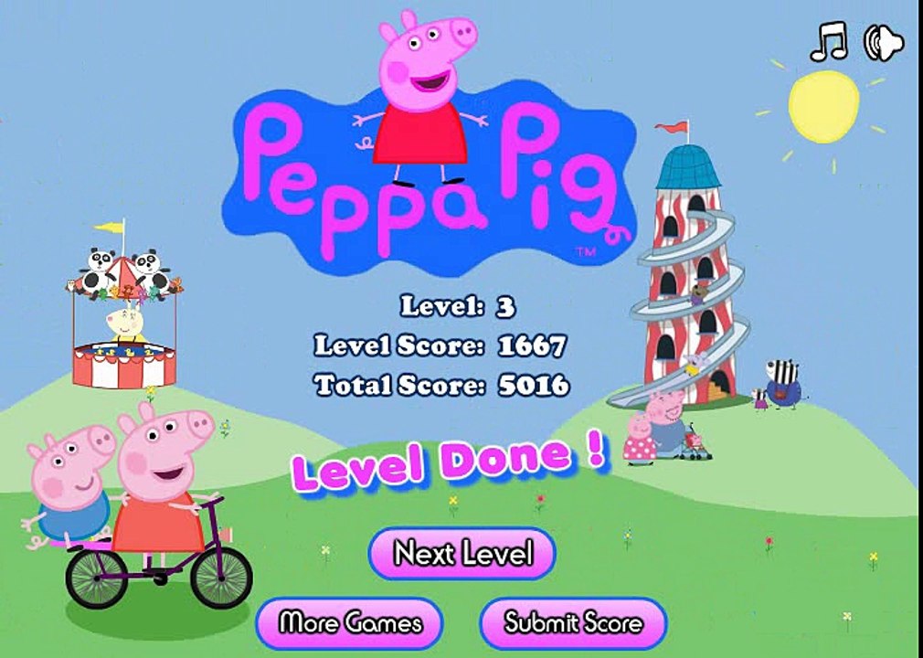 Peppa Pig свинка Пеппа їде на велосипеді