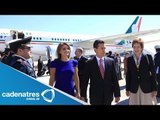 Peña Nieto llega a España acompañado de su esposa Angélica Rivera