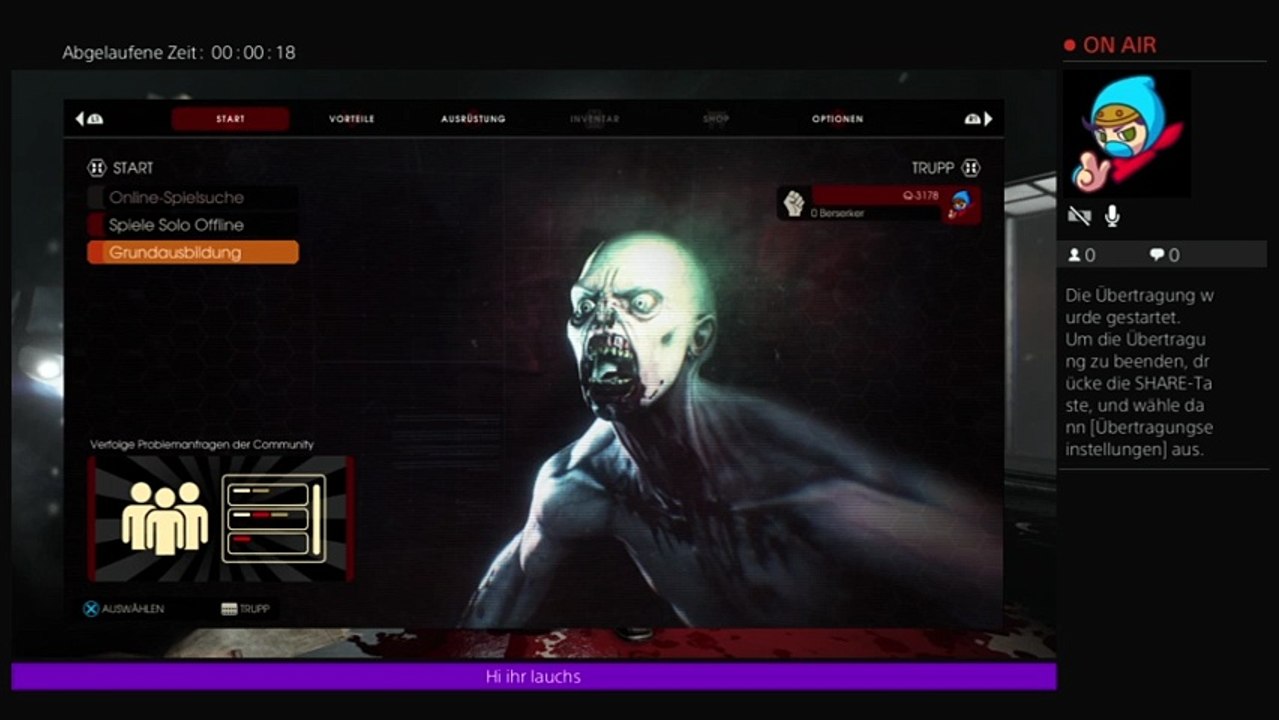 Ps4-live-Übertragung von q-3178