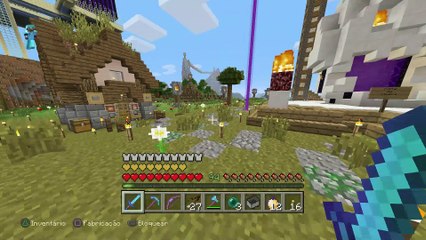 MINECRAFT Pegando Recursos para o OVO do Dragão 038