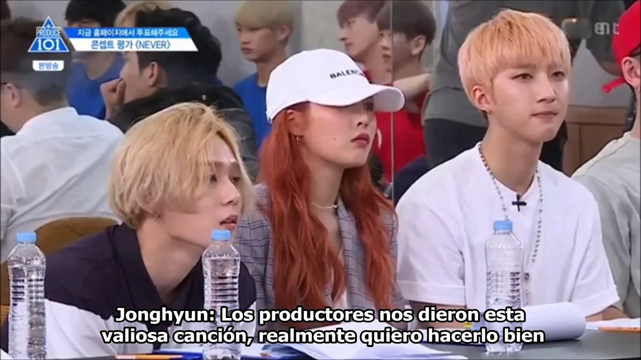 [SUB ESP] [Produce 101 S2] EP9 Concept Evaluation - Team "Never" (2/3)