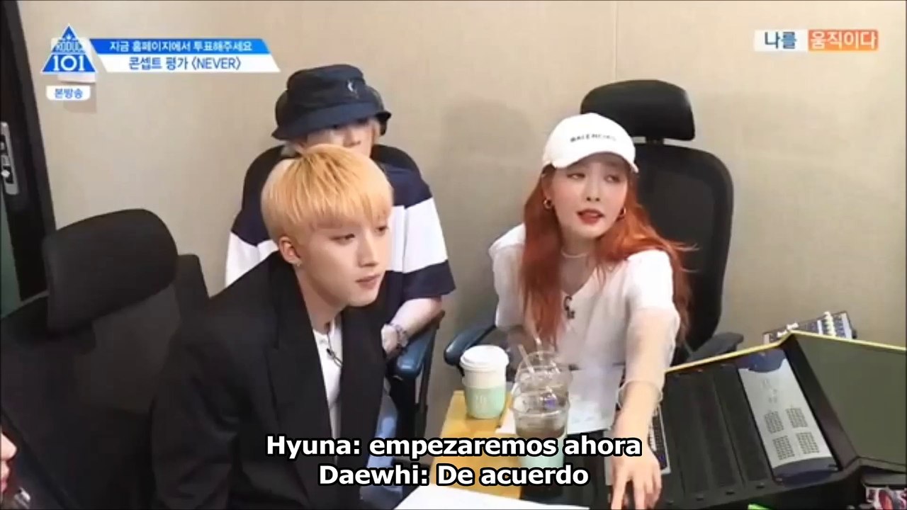 [SUB ESP] [Produce 101 S2] EP9 Concept Evaluation - Team "Never" (3/3)