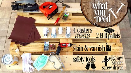 DIY - vintage style pallet coffee table