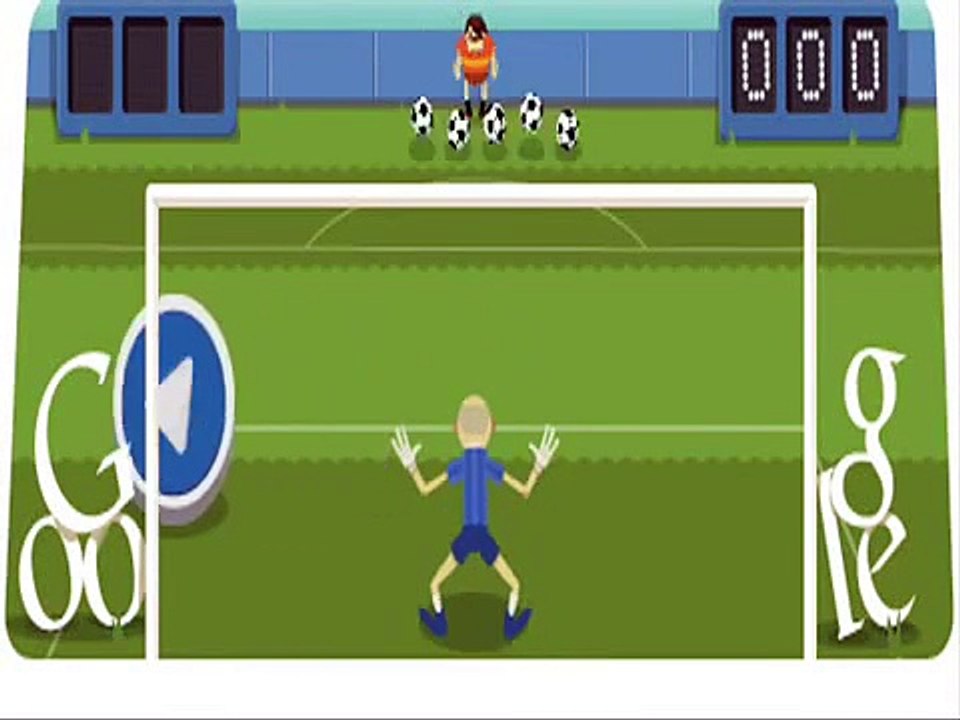 Londra 2012 Futbol - Google oyunu, google doodle