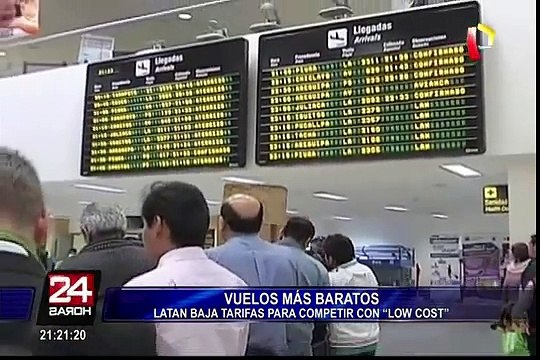 Latam Perú reduce sus tarifas para competir con aerolíneas de bajo costo