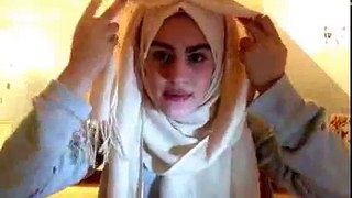 451.Tutorial Hijab, Cara Memakai Jilbab Paris Segi Empat Modern Simple Trendy Terbaru