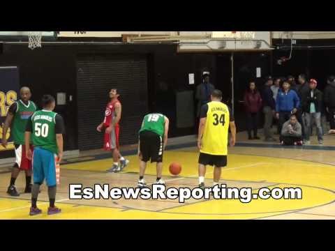 Manny Pacquiao Back In LA After Meeting Mayweather Hits Game Winning Shot On Bball Court