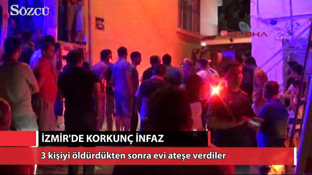 3 kişiyi öldürdükten sonra evi ateşe verdiler