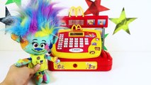 Trolls Branch Eating McDonald's Happy Meal with Popasdpy, PJ Masks Romeo Steals Play-Doh Surpris