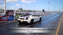 Underground Racing UGR Twin Turbo Lamborghini Gallardo Drag Racing 1 4 Mi