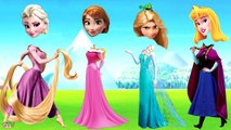 Disney Princess Frozen Finger Family Nursery Rhymes Elsa Princess Aurora Rapu