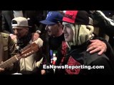 brandon rios back at the hotel after win gets heros welcome - EsNews