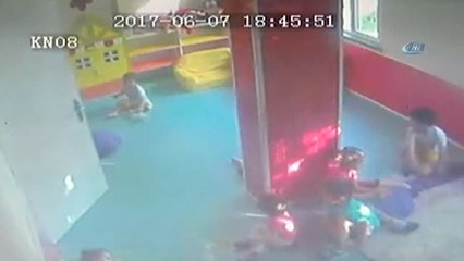 2 Yaşındaki Çocuk Kreşte Böyle Darp Edildi