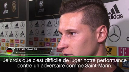 Qualif. CdM 2018 - Draxler : "Nous avons essayé d'offrir du spectacle au public"