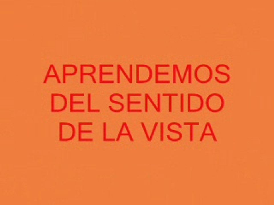 EL SENTIDO DE LA VISTA