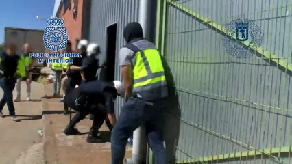 Policía Nacional detiene en Madrid a 13 personas y decomisadas más de 60000 cajetillas de tabaco