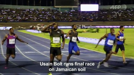 Download Video: Usain Bolt wins final race on Jamaican soil