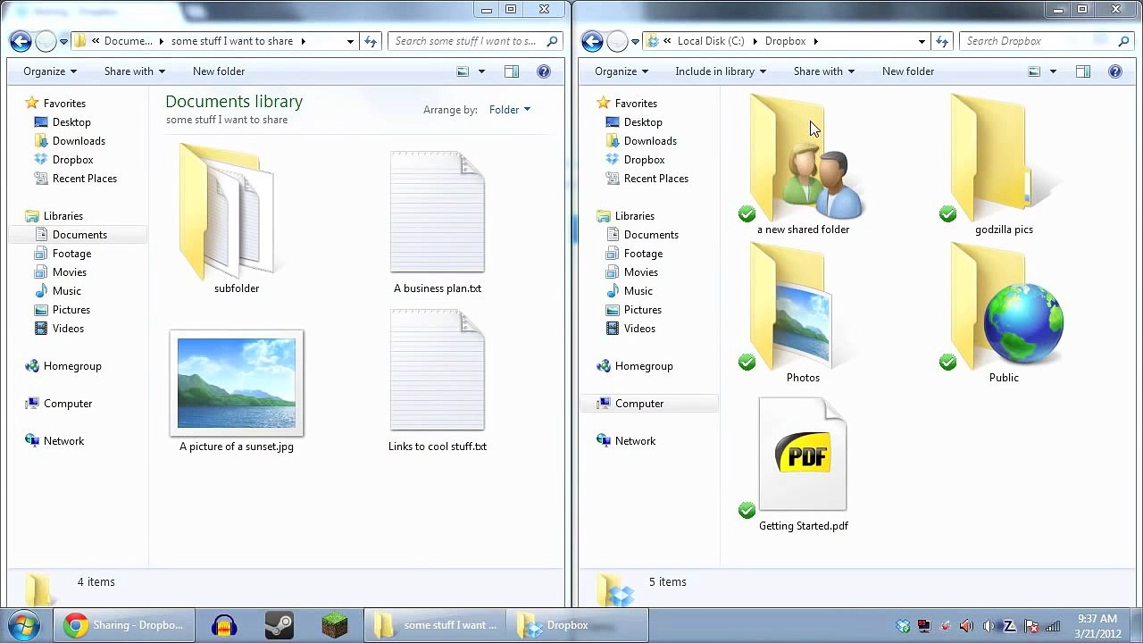 How To Share a Dropbox Folder