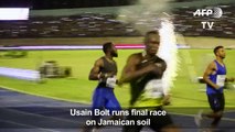 Usain Bolt wins final race on Jamaican soil