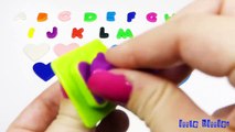 ᴴᴰ ABCDEFGHIJKLMNOPQRSTUVWXYZ Learn Alphabet Modeling Clay Play Doh Hearts & Nursery Rhymes