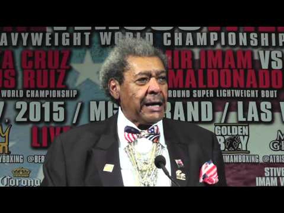 Don King Post Fight Presser