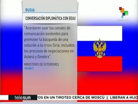 Se reúnen cancilleres de EE.UU. y Rusia para buscar solución en Siria