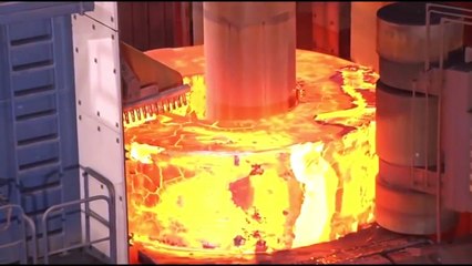 HIPNÓTICO Vídeo Dentro de Extrema Forja Fábrica: Acero Masiva Neumática Martillo de la Forja de Mach