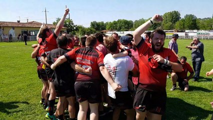 Rugby : la joie des joueurs de Miramont