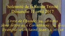 Homélie de la Solennité de la Sainte Trinité - A ( 2017 )
