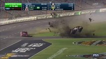 Camping World Truck Series Texas 2017 Peters Huge Crash Flips