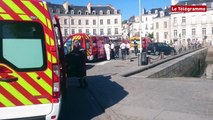 Vannes. place gambetta, le passage piéton effacé, pas les habitudes