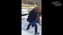 85 Year Old Woman Makes Snow Angel On Birthday - Daily Heart Beat