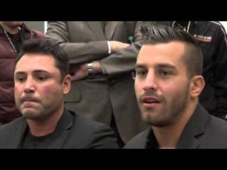 David Lemieux With oscar De La Hoya Most Popular Fighter In Canada - EsNews Boxing